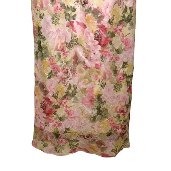 Vintage Coldwater Creek Plus Size 18W Pastel Floral Chiffon Layered Maxi Dress - Picture 4 of 7